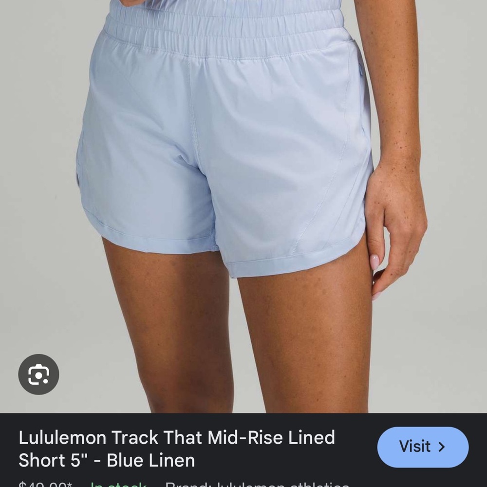 Lululemon Track That Mid Rise Short 3”
